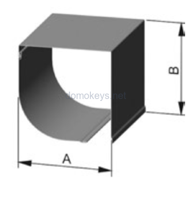 ALUTECH SB-QR/150 : Короб защитный полукруглый 150х150