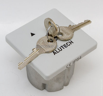 ALUTECH SUPF : выключатель замковый (ключ-кнопка) для встроенного монтажа