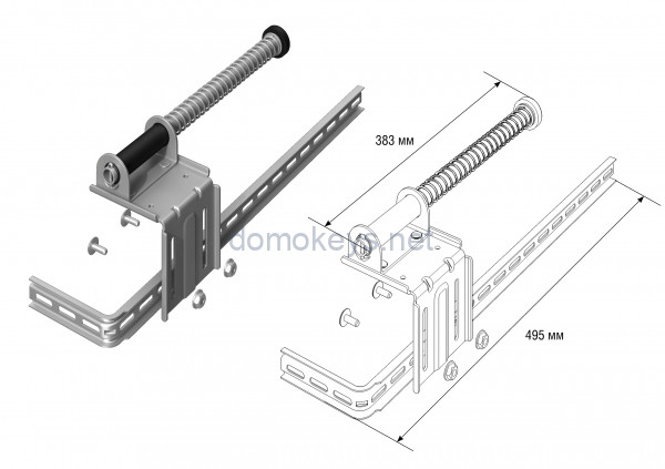 DoorHan K25046 : Комплект пружинного амортизатора укороченного