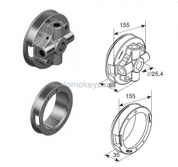 Doorhan 12005L : ОКОНЧАНИЕ ПРУЖИНЫ М 152