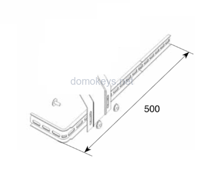 DoorHan 25026-1 : Кронштейн для установки пружинного амортизатора