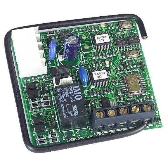 FAAC 787824 : Радиоприемник 1-канальный встраиваемый в разъем RP 433 МГц память на 250 пультов с кодировкой SLH