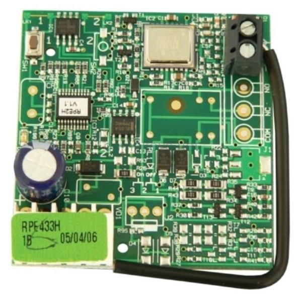 FAAC 787742 : Радиоприемник 2-канальный встраиваемый в разъем RP 433 МГц  память на 250 пультов  с кодировкой RC