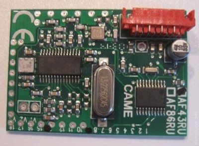 CAME 001AF43RU : Радиоприемник встраиваемый для 001TOP-432EE, 001TOP-434EE, 001TAM-432SA