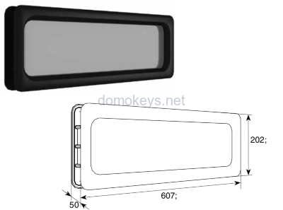 DoorHan DH85602 : Окно акриловое 607 х 202 мм
